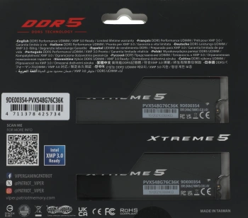 Память DDR5 2x24GB 7600MHz Patriot  PVX548G76C36K