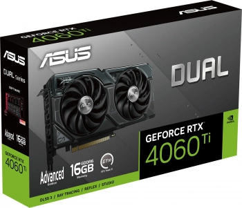 Видеокарта Asus PCI-E 4.0  DUAL-RTX4060TI-A16G
