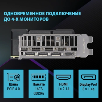 Видеокарта Asus PCI-E 4.0  DUAL-RTX4060TI-A16G