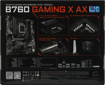 Материнская плата Gigabyte B760 GAMING X AX