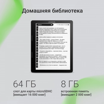 Электронная книга Digma F4