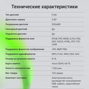 Электронная книга Digma F4