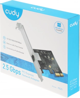 Сетевой адаптер 2.5G Ethernet Cudy PE25
