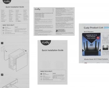 Сетевой адаптер Wi-Fi + Bluetooth Cudy WE3000S