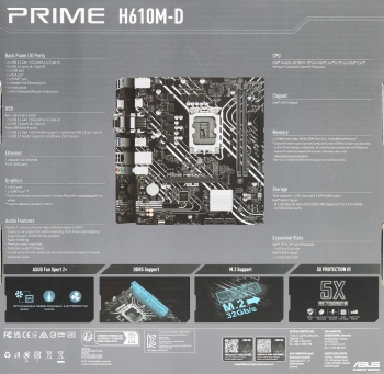 Материнская плата Asus PRIME H610M-D