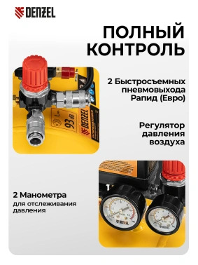 Компрессор поршневой Denzel DCV1800/50