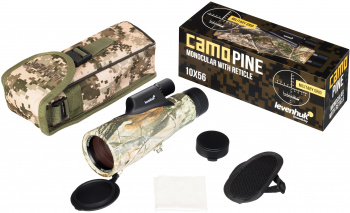 Монокуляр Levenhuk 10-10x 56мм Camo Pine 10x56