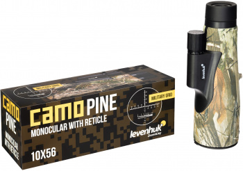 Монокуляр Levenhuk 10-10x 56мм Camo Pine 10x56