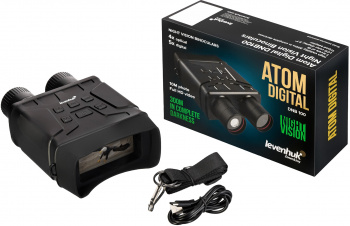 Бинокль Levenhuk 4-9x 24мм Atom Digital DNB100