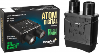 Бинокль Levenhuk 4-9x 24мм Atom Digital DNB100