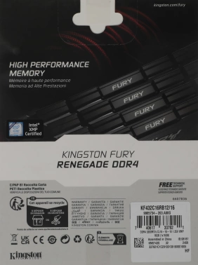 Память DDR4 16GB 3200MHz Kingston  KF432C16RB12/16