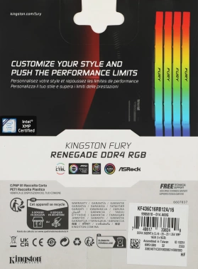 Память DDR4 16GB 3600MHz Kingston  KF436C16RB12A/16