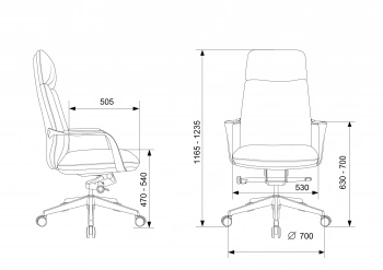 Кресло руководителя Бюрократ  _VEGA