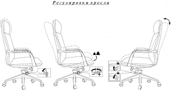 Кресло руководителя Бюрократ _Vega белый кожа с подголов. крестов. алюминий