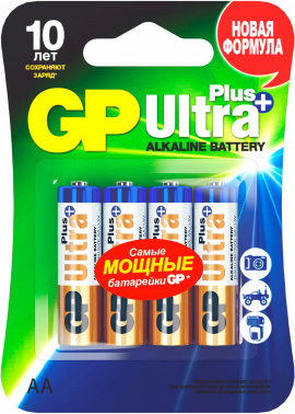 Батарея GP Ultra Plus Alkaline 15AUPNEW-2CR4