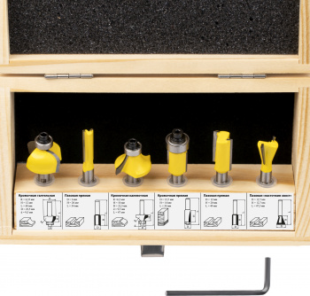 Набор фрез по дер. Kolner KMC 8/6