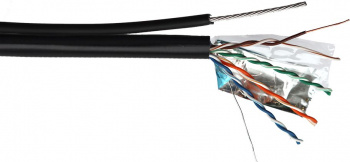 Кабель информационный Lanmaster TWT-5EFTP-UNV-TR кат.5E FTP 4 пары 24AWG PE внешний 305м черный