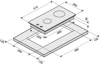 Газовая варочная поверхность Krona Hagel 30 BL