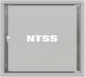 Шкаф коммутационный NTSS Lime (NTSS-WL15U5545GS) настенный 15U 550x450мм пер.дв.стекл несъемн.бок.пан. 30кг серый 370мм 17кг 110град. 770мм IP20 сталь