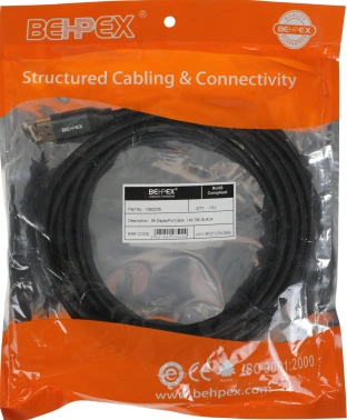 Кабель ver1.4 DisplayPort (m) DisplayPort (m) 5м черный