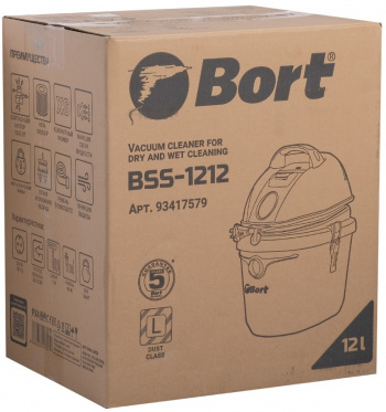 Строительный пылесос Bort BSS-1212