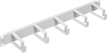 Кабельный органайзер горизонтальный NTSS NTSS-HORG-1U-5(85) односторонний кольца 1U шир.:19