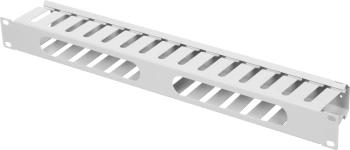 Кабельный органайзер горизонтальный NTSS NTSS-HORGС-1U-(72) односторонний 1U шир.:19