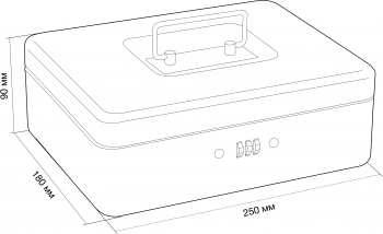 Ящик для денег без номинала Cactus  CS-DCB-003