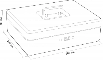 Ящик для денег без номинала Cactus  CS-DCB-004