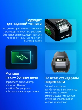 Батарея аккумуляторная Greenworks  G24B4