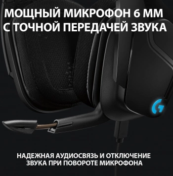 Наушники с микрофоном Logitech G635 Lightsync