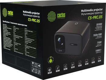 Проектор Cactus CS-PRC.05B.Full HD-A