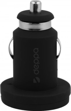 Автомобильное зар./устр. Deppa 10W 2.1A+1A 2xUSB универсальное черный (11204)