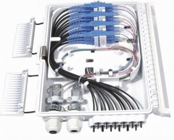 Бокс Hyperline FO-WBI-12A-GY 12xLC дупл. 9/125 OS1/OS2 (упак.:1шт)