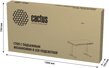 Стол для компьютера Cactus  CS-EGD-WT-LED