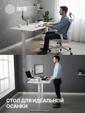 Стол для компьютера Cactus  CS-EDL-WWT