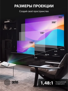 Проектор Cactus CS-S1.WT