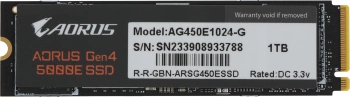 Накопитель SSD Gigabyte PCIe 4.0 x4 1TB AG450E1024-G