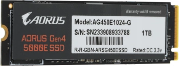 Накопитель SSD Gigabyte PCIe 4.0 x4 1TB AG450E1024-G