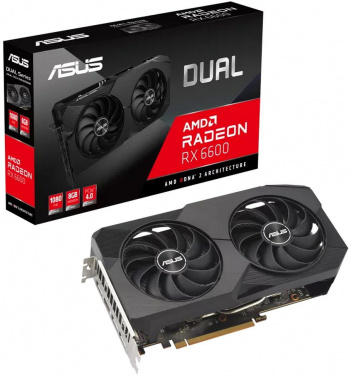 Видеокарта Asus PCI-E 4.0  DUAL-RX6600-8G
