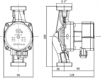 Насос циркуляционный Shinhoo Master S  32-6 180