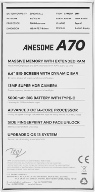 Смартфон Itel A665L