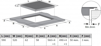 Индукционная варочная поверхность Weissgauff HI 642 BSCM