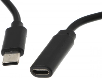 Кабель-удлинитель Buro USB Type-C (m) USB Type-C (f) 2м (BU-EXT-TYPEC-2M) черный