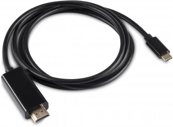 Кабель-переходник аудио-видео Buro USB Type-C (m)/HDMI (m) 1.5м. черный (BU-TYPEC-HDMI-1.5M)