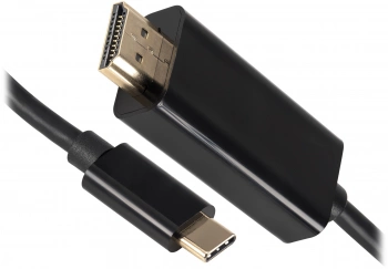 Кабель-переходник аудио-видео Buro USB Type-C (m)/HDMI (m) 1.5м. черный (BU-TYPEC-HDMI-1.5M)