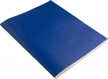 Тетрадь Buro 96л. клет. A5 202х163 1диз. бумвинил скоба синий