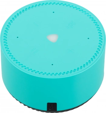 Умная колонка Yandex Станция Лайт Алиса бирюзовый 5W 1.0 BT 10м (YNDX-00025G)