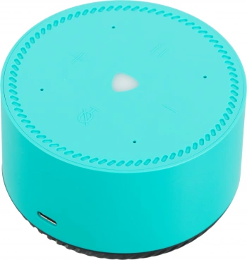 Умная колонка Yandex Станция Лайт Алиса бирюзовый 5W 1.0 BT 10м (YNDX-00025G)