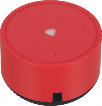 Умная колонка Yandex Станция Лайт Алиса красный 5W 1.0 BT 10м (YNDX-00025R)